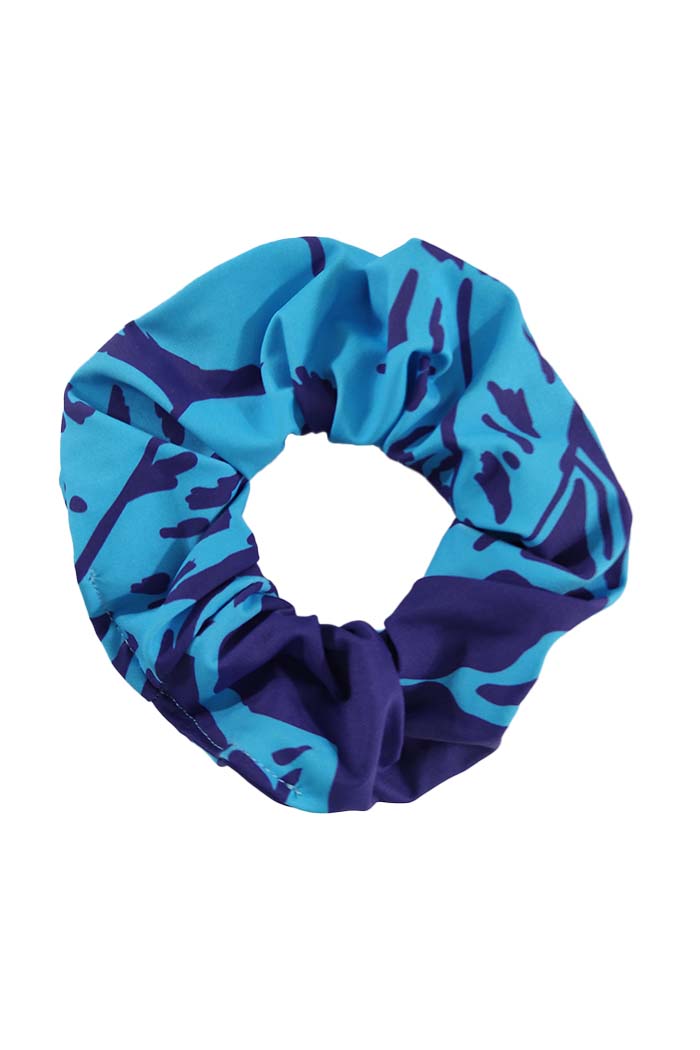 SCRUNCHIE - Flower Blue